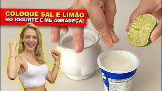Coloque sal e limão no iogurte e me agradeça depois!