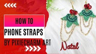 Natal | Macrame Earrings Tutorial | by PixieCharm Art