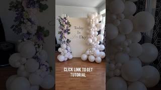 Foamboard Balloon Backdrop w/Florals