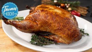 Roast duck braised with a wonderful sauce - Christmas can be so delicious