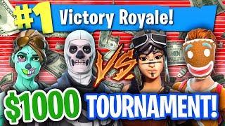 WINNING $1000 IN A FORTNITE TOURNAMENT! (Nicks & Randumb VS. Kiwiz & Formula)