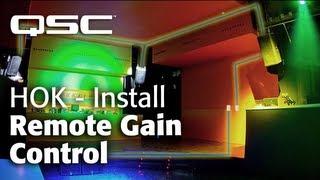 Remote gain control (QSC's House of K - Installed Sound)