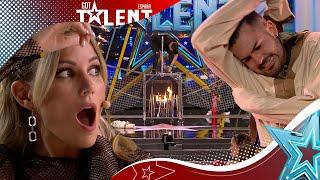 ESCAPISMO EXTREMO con lanzas y fuego de por medio | Audiciones 6 | Got Talent España 2023