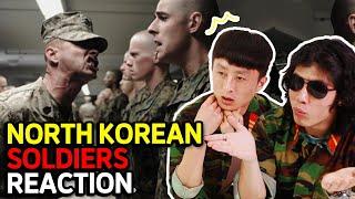 North Korean Soldiers React To U.S. Marine Corps Training