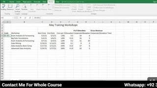 Exp19_Excel_Ch01_CapAssessment_Training | #Chapter01#CapAsaessment#Training#Assignments#by#Mentor