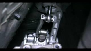 BMW OEM selector rod showing slop