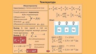 Рассмотрение темы: "Температура" #физика #школа #самара #10класс