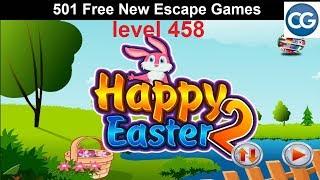 [Walkthrough] 501 Free New Escape Games level 458 - Happy easter 2 - Complete Game