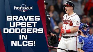 Braves SHOCK THE WORLD with upset of Dodgers in NLCS! | NLCS Game Highlights