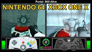 Portal (Nintendo 64 vs Xbox One X) Gameplay Comparison