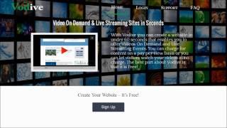 Create a Video On Demand & Live Streaming Video Sharing Website in Seconds