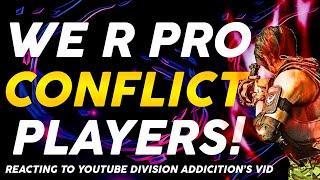 How to play CONFLICT LIKE A PRO! Reacting to Division Addiction Video! NEW CHALLENGE!!