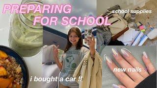 HOW I PREPARED FOR SCHOOL 2022  *∵∘getting my driver's license, school shopping/haul + more