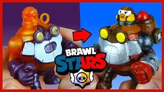 Brawl Stars. Раскрашиваем фигурки Бравлеров #4. РобоМайк из Бравл Старс.