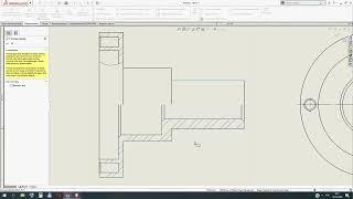 SolidWorks. Чертеж. Вырыв детали (местный разрез)