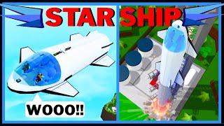 THE FASTEST SPACE SHIP!! (StarShip) 1,000,000 mph! In Build A Boat For Treasure ROBLOX