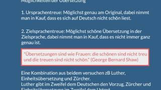 Bibel: Die Problematik von Übersetzungen