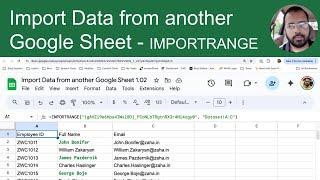 How to Import Data from Another Google Sheet Using IMPORTRANGE