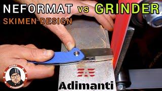 Experiment: NEFORMAT vs Belt GRINDER || Adimanti "GANZO" Knife