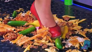 High Heels Crush: Food Destruction Extravaganza!