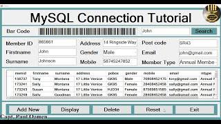 Beginners C# Tutorial with MySQL Database Connection - Part 1 of 3