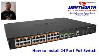 How to Install a 24 Port PoE Switch (BV Tech)