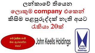 Latest Job Vacancies at John Keells Holdings 2024 | How to Apply for High-Paying Jobs in Sri Lanka