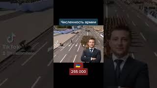 Численность армии Украины и России