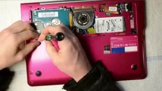 Samsung NP530U3C laptop disassembly, take apart, teardown tutorial