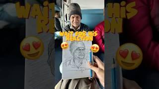 Drawing portrait in train🩷#art #drawing #travelsketch #sketchbook  #facedrawing #portraitsketch