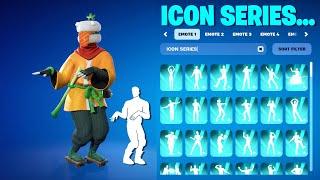 ALL FORTNITE ICON SERIES DANCES & EMOTES