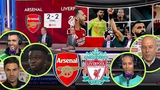 Arsenal vs Liverpool 2-2 Post Match Analysis | Saka, Van Dijk, Merino, Arne Slot, Arteta Reactions