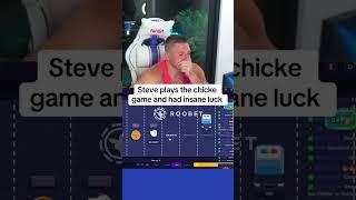 Steve plays the chicken game and had insane luck #roobet #onlinecasino #777 #cardgames #blackjack