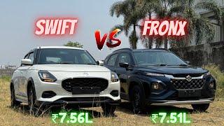 New 2024 Swift vs Fronx Comparison | Swift VXI Opt vs Fronx Sigma |