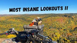 FALL ATV Ride in Eastern Canada - 4 Lookouts, Drone Video, Fall Colours w/ My Dog !