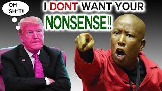 'I Don’t Have Time for Nonsense!' Malema Shuts Down Trump for Threats Against South Africa.