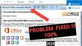 Microsoft Office Not Activated | Product Activation Failed in MS Office 2016/2021/365 | FIXED | 2024