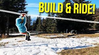 Building and Riding a DIY Zipline in Remote Alaska | Kilcher Homestead Adventure