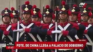 Presidenta Boluarte recibe en Palacio al mandatario chino Xi Jinping