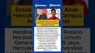 Sosok Herdinand, Anak Hercules Lulusan Kampus Amerika Serikat