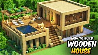 Minecraft: How to Build a Large Wooden House | Easy Survival Tutorial
