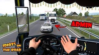 IDIOTS on the road #88 - I got BANNED by accident | Funny moments - ETS2 Multiplayer