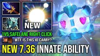 NEW 7.36 PATCH IO CARRY 1v5 Innate Ability Unlimited AOE Lightning Safelane Right Click Carry Dota 2