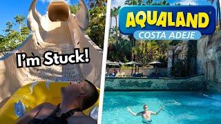 Aqualand Costa Adeje Tenerife 2025 Vlog - I Got STUCK On A Water Slide!