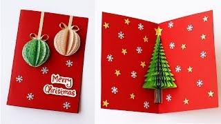 3D Christmas Pop Up Card | How To Make Christmas Tree Greeting Card