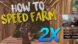 1 MINUTE SPEED FARM TUTORIAL - New Method (Fortnite Battle Royale)