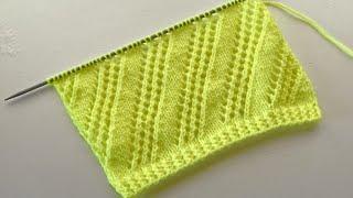 Very Beautiful Knitting Stitch Pattern For Ladies Shawl,Sweater