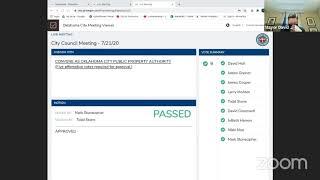 Oklahoma City City Council Meeting - July 21, 2020 - Part1