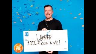 Grande Vie – Laurier remporte 1 000 $ par jour à vie!