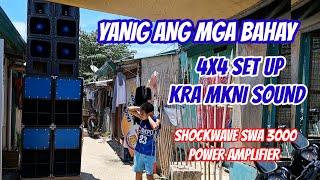 YANIG ANG MGA BAHAY SA NHA CONCEPCION ILOILO, KRA MINI SOUND//BATTLE 15//SHOCKWAVE SWA3000 POWER AMP